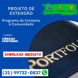 PROJETO DE EXTENSÃO - CIÊNCIAS CONTÁBEIS