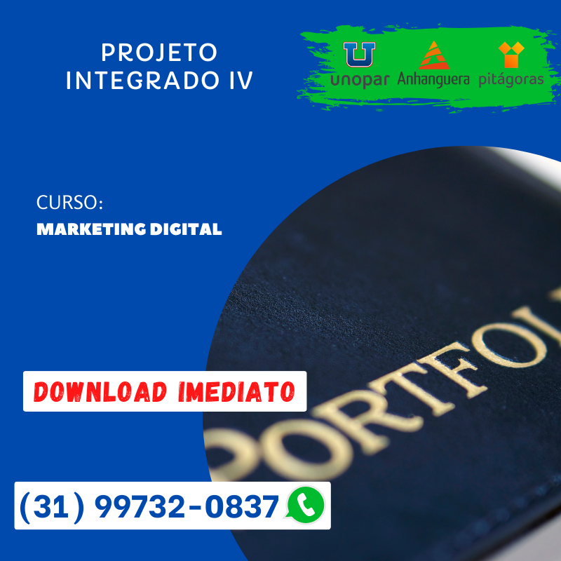 PROJETO INTEGRADO IV – MARKETING DIGITAL